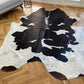 Lana Cowhide Premium Floor Rug - Black & White - Large