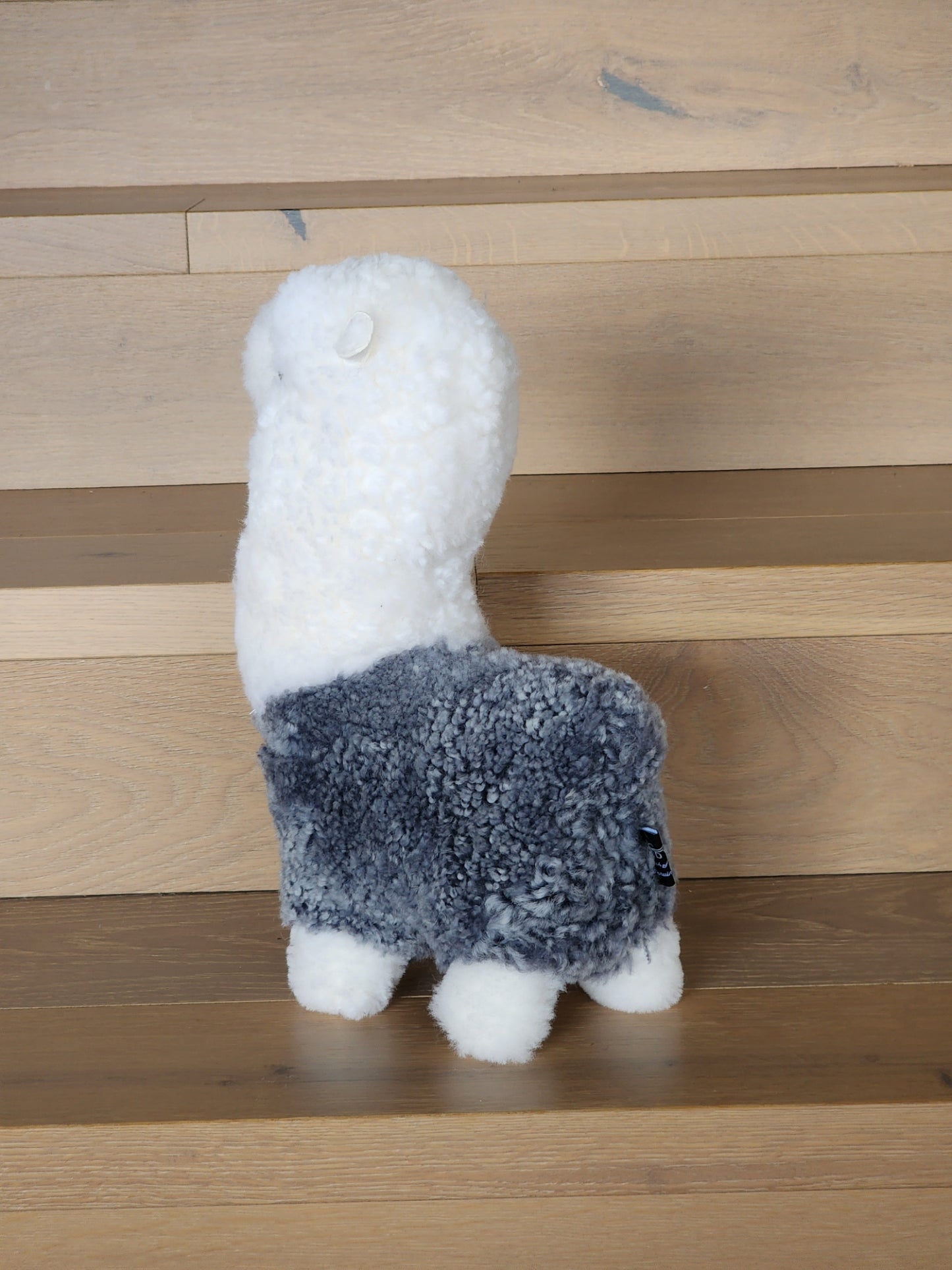 kids plush toy laama made from sheepskin wool